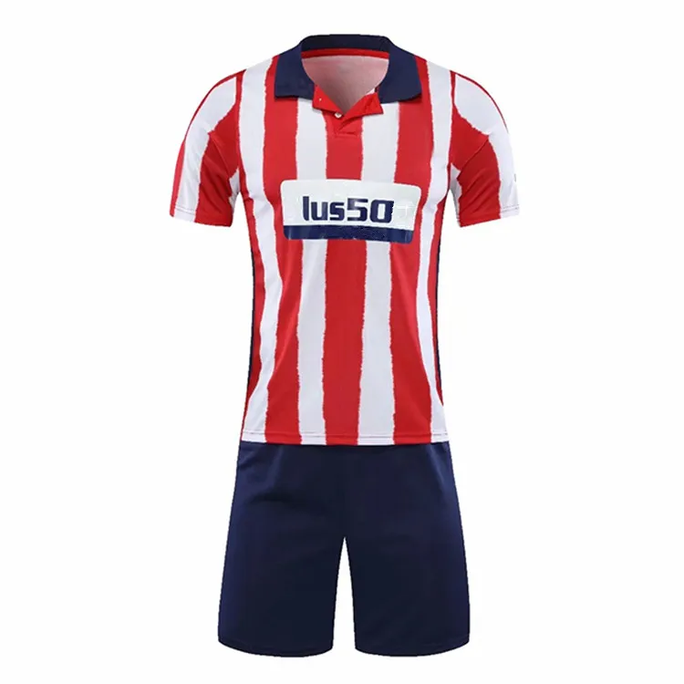 2020 2021 Wholesale European Atletico Madrid Club Red Blue Polyester Sportswear Soccer Uniform Set Quick Dry Men Football Jersey, Custom color
2020 2021 Wholesale European Atletico Madrid Club Red Blue Polyester Sportswear Soccer Uniform Set Quick Dry Men Football Jersey, Custom color
