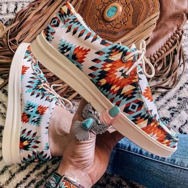 2021 New Autumn Lace-up Round Toe Mix Colors Ethnic Style Shoes Women Aztec Casual Shoes
2021 New Autumn Lace-up Round Toe Mix Colors Ethnic Style Shoes Women Aztec Casual Shoes