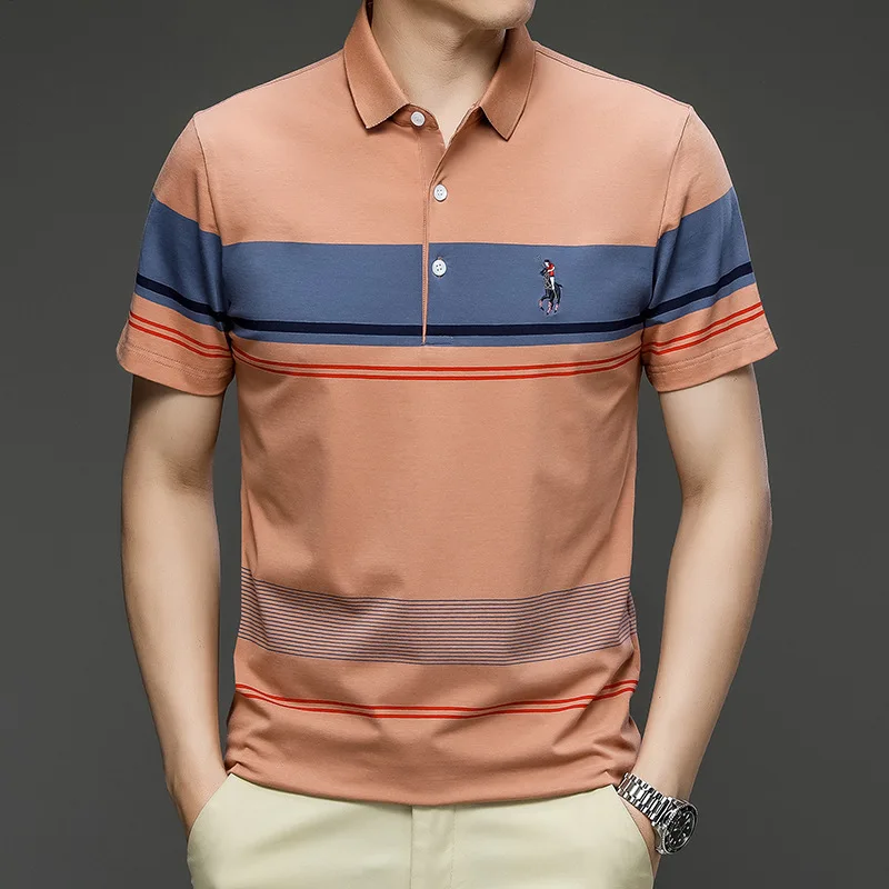 2022 summer short sleeve high quality t shirts golf polo shirt design stripe polo shirts
2022 summer short sleeve high quality t shirts golf polo shirt design stripe polo shirts