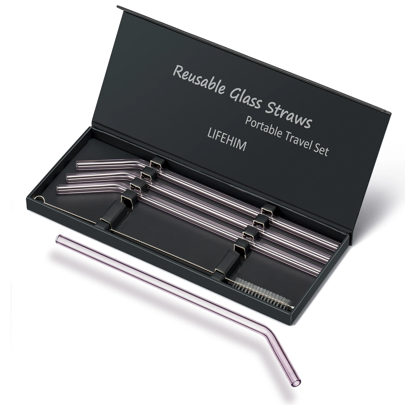 Custom Color Glass Straw Set for Bubble, Clear Wide Crystal Reusable Drinking Glass Straws, Colors
Custom Color Glass Straw Set for Bubble, Clear Wide Crystal Reusable Drinking Glass Straws, Colors