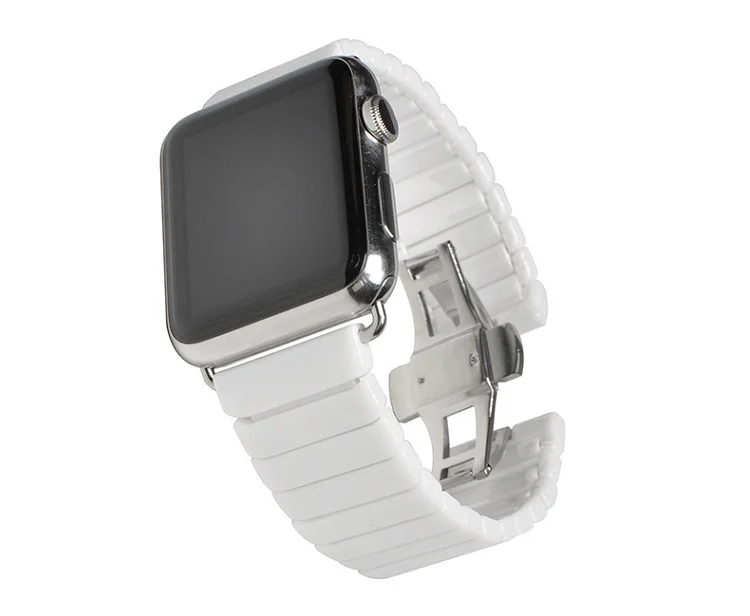New Butterfly Buckle Chain Style Ceramic Watch Strap 38/40mm 42/44mm Replacement Band for iwatch 5 4 3 2 1
New Butterfly Buckle Chain Style Ceramic Watch Strap 38/40mm 42/44mm Replacement Band for iwatch 5 4 3 2 1