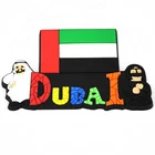 custom shaped 3d pvc tourist souvenir giveaway dubai fridge magnet