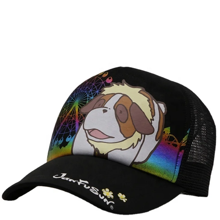 Custom foam trucker hat Brand Children's Baseball Hat Printing Cartoon Animal Mesh Hats, Black
Custom foam trucker hat Brand Children's Baseball Hat Printing Cartoon Animal Mesh Hats, Black