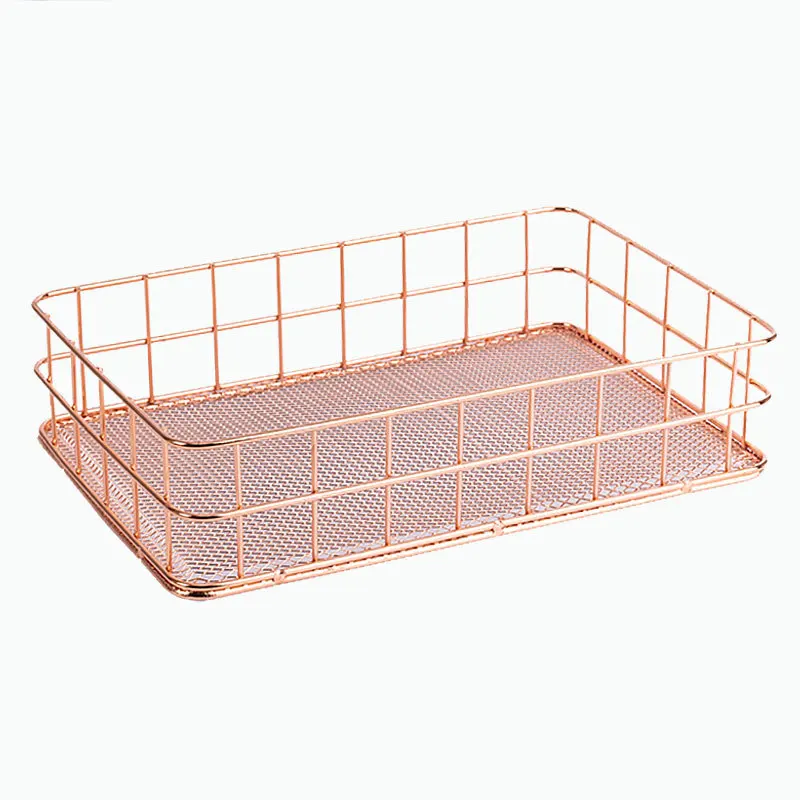 Rose Gold Storage Basket Organizer Golden Iron Storage Basket Table Wire Storage Basket, Gold or rose glod
Rose Gold Storage Basket Organizer Golden Iron Storage Basket Table Wire Storage Basket, Gold or rose glod