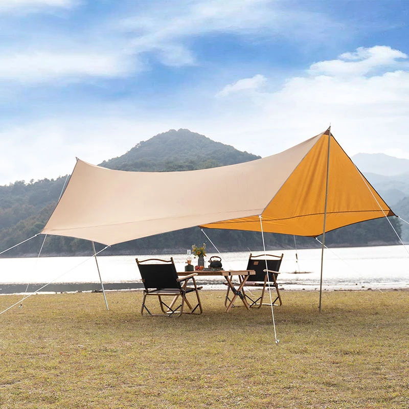 8-10 People Hexagonal sunshade canopy Waterproof outdoor sunshade Large Camping UV Awning Oxford Cloth Pergola Camping Awning, White/brown
8-10 People Hexagonal sunshade canopy Waterproof outdoor sunshade Large Camping UV Awning Oxford Cloth Pergola Camping Awning, White/brown