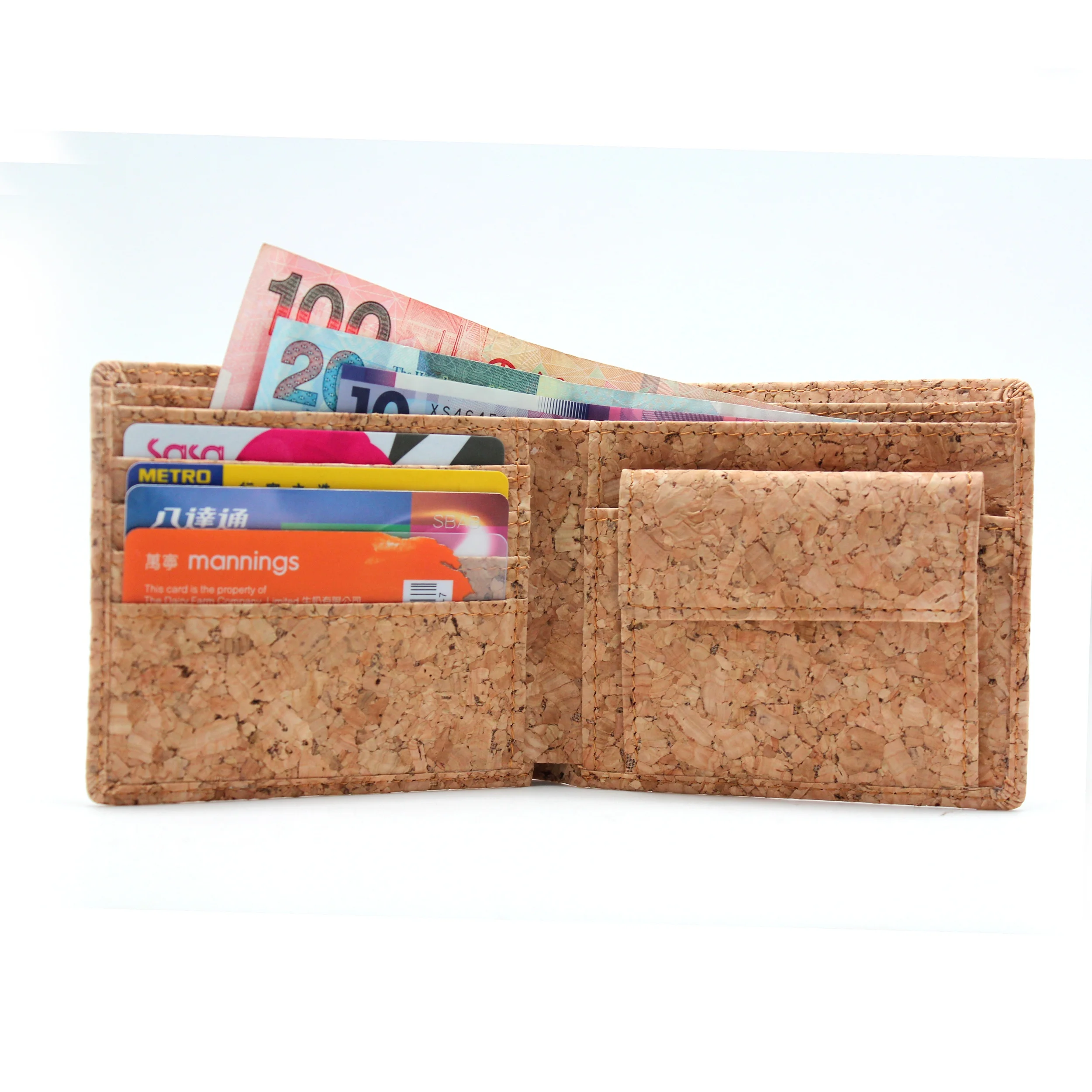 Boshiho Nature Color Eco Friendly Products Cork Leather Bifold Vegan vertical grain Purse Hold Coin Pocket Card Holder Wallet, Natural
Boshiho Nature Color Eco Friendly Products Cork Leather Bifold Vegan vertical grain Purse Hold Coin Pocket Card Holder Wallet, Natural