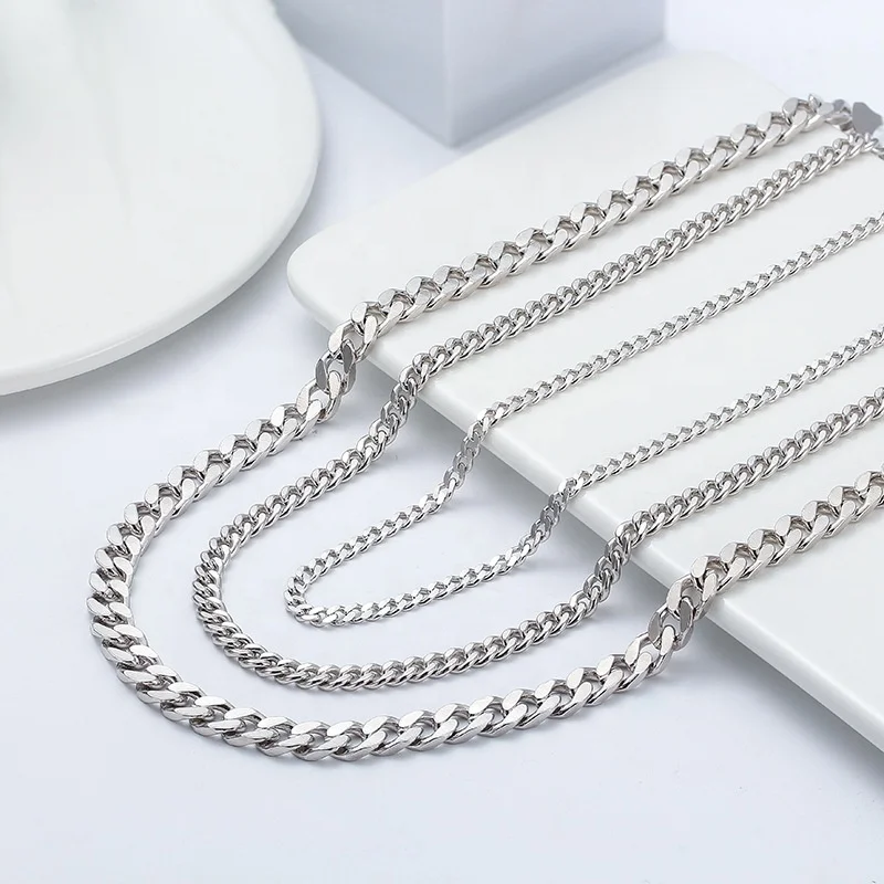 925 Sterling Silver Chains Hip Hop Jewelry 3.6/5/7mm Chunky Diamond-Cut Cuban Link Chain Necklace for Men Women, Picture
925 Sterling Silver Chains Hip Hop Jewelry 3.6/5/7mm Chunky Diamond-Cut Cuban Link Chain Necklace for Men Women, Picture