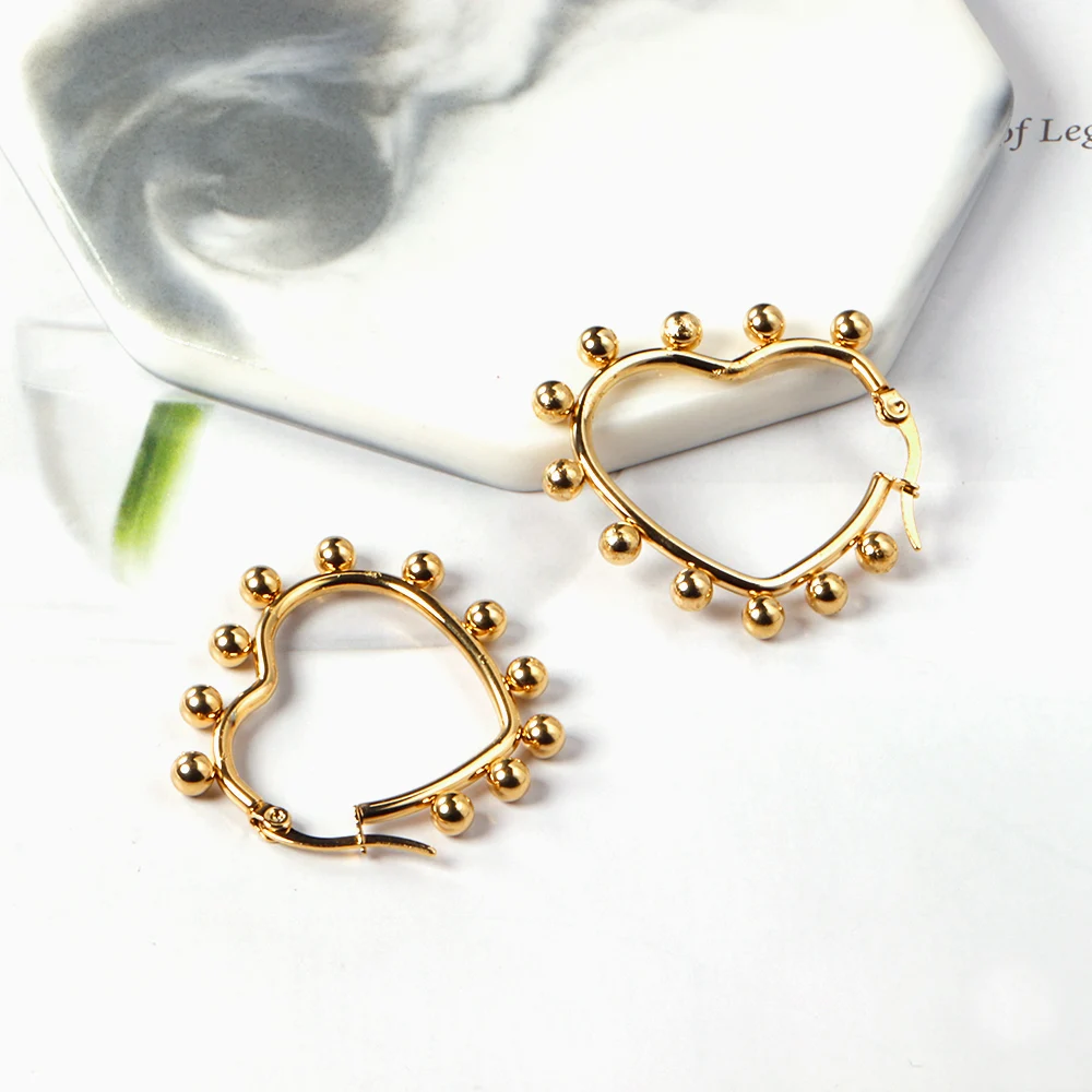 Trendy Women's Jewelry Stainless Steel Waterproof Gold Plated Chunky Hoop Earrings
Trendy Women's Jewelry Stainless Steel Waterproof Gold Plated Chunky Hoop Earrings