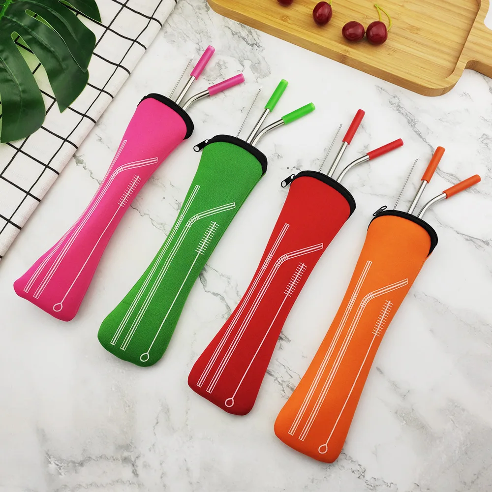 Preventing scratch straw Stainless Steel Metal Drinking Straws Set with Cleaning Brush and Bag, Red,magenta,orange,purple,green,light blue,deep blue
Preventing scratch straw Stainless Steel Metal Drinking Straws Set with Cleaning Brush and Bag, Red,magenta,orange,purple,green,light blue,deep blue