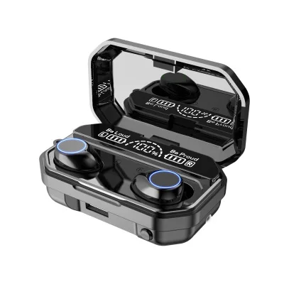 TWS BT V5.1 Earphone Wireless Headphones Sport Earbuds HD LED Display Headset with Flashlight Power Bank, Black
TWS BT V5.1 Earphone Wireless Headphones Sport Earbuds HD LED Display Headset with Flashlight Power Bank, Black