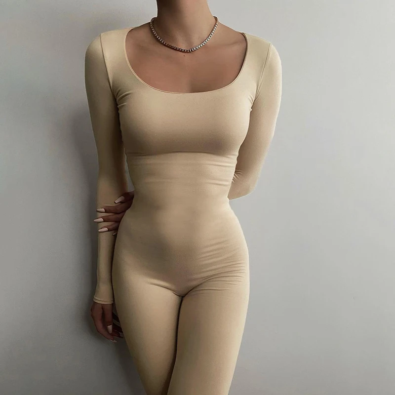 2021 New Sexy Low Cut Seamless Fitness Womens Nude Clothing Romper Oneise 1 Piece Long Sleeve Jumpsuit One Piece Jumpsuit Yoga, Picture
2021 New Sexy Low Cut Seamless Fitness Womens Nude Clothing Romper Oneise 1 Piece Long Sleeve Jumpsuit One Piece Jumpsuit Yoga, Picture