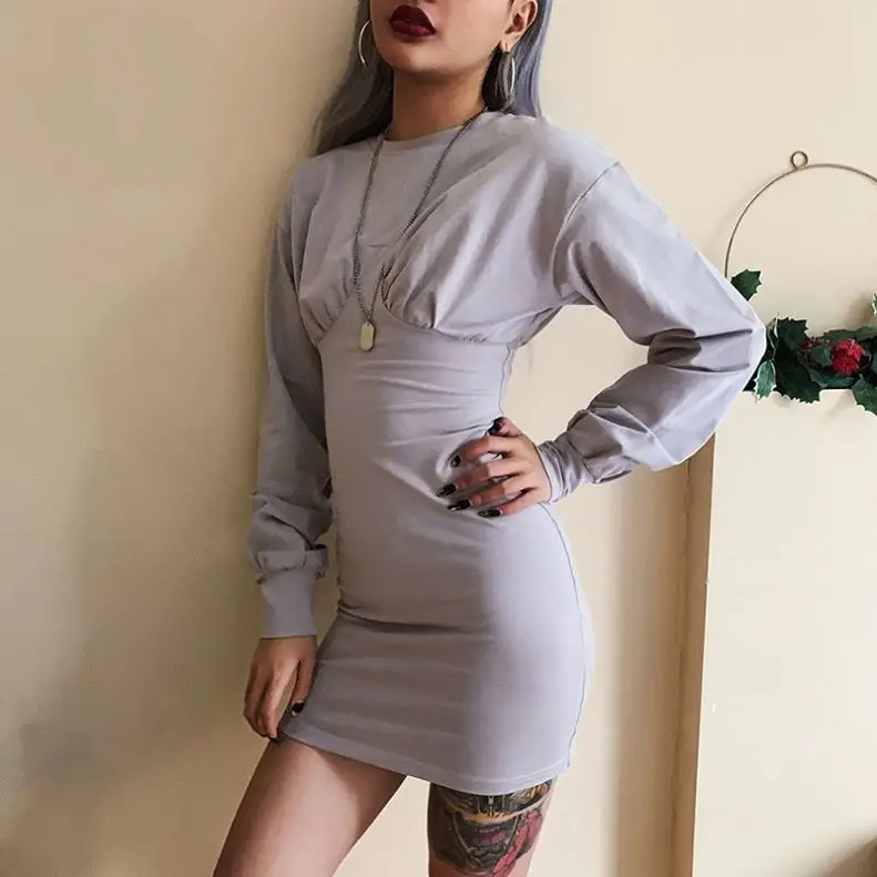 simple office lady bodycon mini dress womens pure stretch Slim Soft dresses mujer 2020 hot casual full sleeve dress, Customized color
simple office lady bodycon mini dress womens pure stretch Slim Soft dresses mujer 2020 hot casual full sleeve dress, Customized color