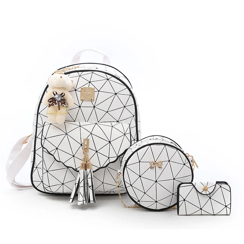 Wholesale new cheap various colors girls school pu leather backpack sets, Customized color
Wholesale new cheap various colors girls school pu leather backpack sets, Customized color