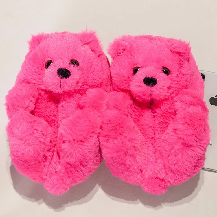 Fluffy Plush Slipper Bear Embroidery Teddy Bear Slipper With Coral Fleece Lining, Picture
Fluffy Plush Slipper Bear Embroidery Teddy Bear Slipper With Coral Fleece Lining, Picture