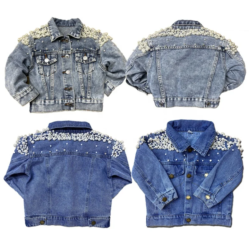 autumn new arrival pearl decoration children girls denim jacket girl fashion jeans coat girls casual jacket, Blue
autumn new arrival pearl decoration children girls denim jacket girl fashion jeans coat girls casual jacket, Blue