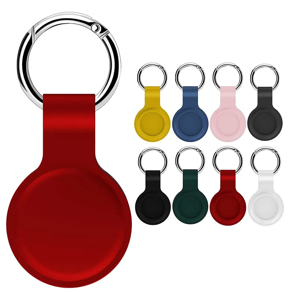 Lightweight Soft Protective Accessories with Keychain Anti-Loss Design Silicone Protective Case Protective Cover for Airtag Case, Muti-color choice
Lightweight Soft Protective Accessories with Keychain Anti-Loss Design Silicone Protective Case Protective Cover for Airtag Case, Muti-color choice