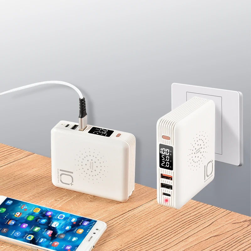 PSE High Quality AC Power Bank Portable Charger Powerbank with DC to AC Converter, White, black
PSE High Quality AC Power Bank Portable Charger Powerbank with DC to AC Converter, White, black