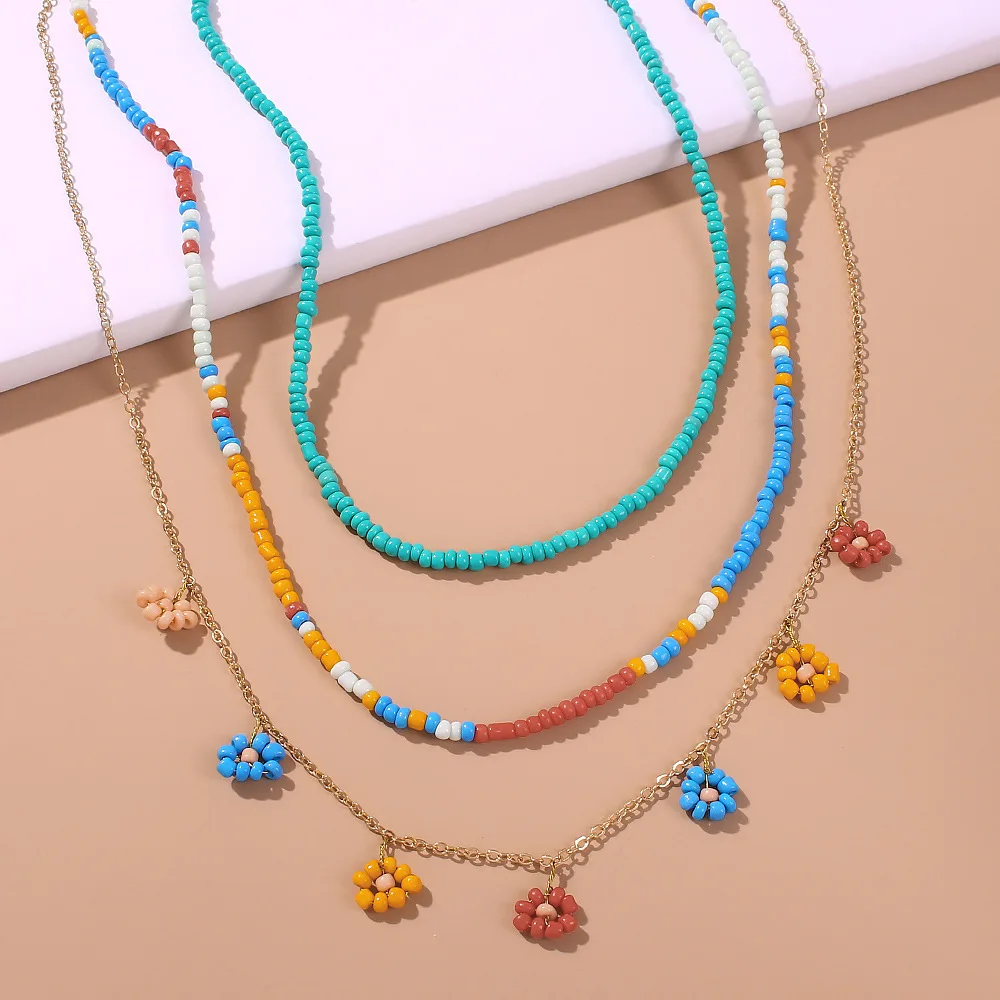2021 New Arrival daisy Necklace holiday style Handmade Flowers Charms Multi Layered Necklaces set
2021 New Arrival daisy Necklace holiday style Handmade Flowers Charms Multi Layered Necklaces set