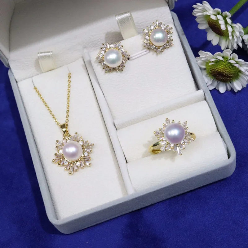 rainbow colorful freshwater pearls 8-10mm charm women jewelry luxury18k gold plated earring ring and necklace jewelry set
rainbow colorful freshwater pearls 8-10mm charm women jewelry luxury18k gold plated earring ring and necklace jewelry set