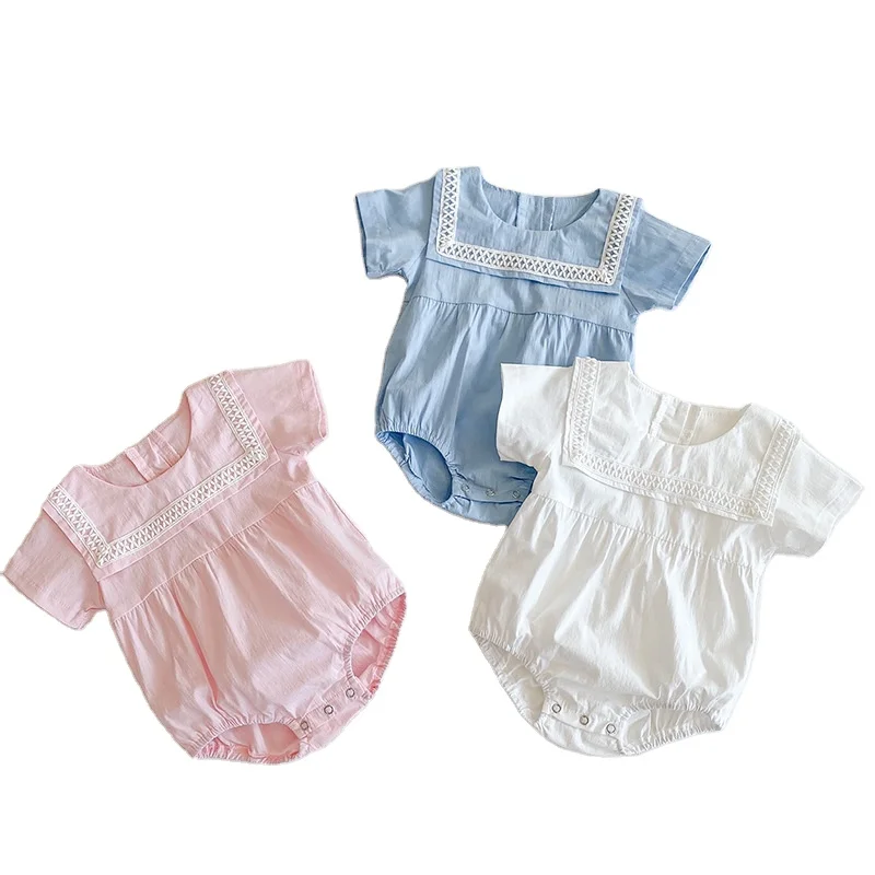 ins hot sell 2021 summer baby children's jumpsuit girl baby cotton short-sleeved lace square collar triangle romper
ins hot sell 2021 summer baby children's jumpsuit girl baby cotton short-sleeved lace square collar triangle romper