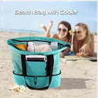 Hot sell tote foldable lunch fruit campingIce mesh beach Bag