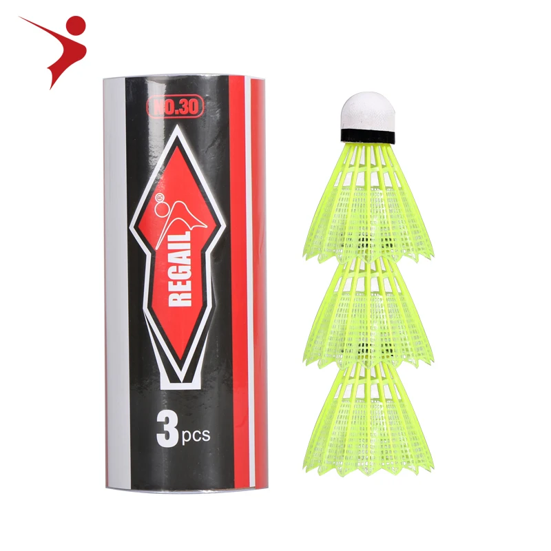 Regail cheap plastic badminton shuttlecoke 3 pc in tube Provide customized nylon badminton balls, White yellow
Regail cheap plastic badminton shuttlecoke 3 pc in tube Provide customized nylon badminton balls, White yellow