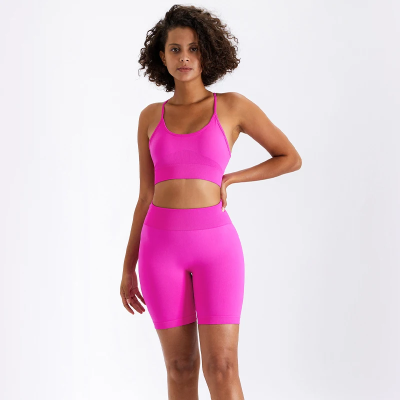 Tik Tok Hot New Women 2 Piece Seamless Strappy Bra And Shorts Yoga Set Women Workout Fitness Tracksuit Outfit Clothes
Tik Tok Hot New Women 2 Piece Seamless Strappy Bra And Shorts Yoga Set Women Workout Fitness Tracksuit Outfit Clothes
