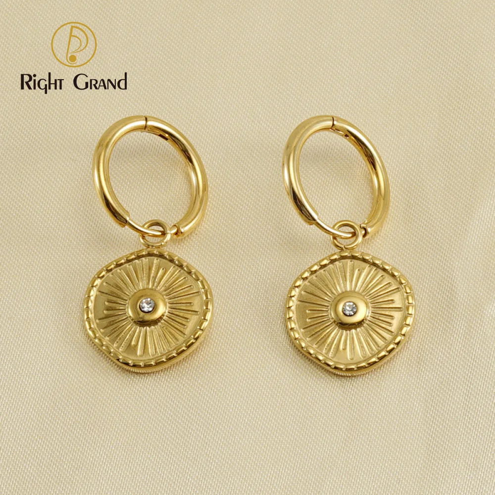Fashion Drop Earrings 18K Gold Jewelry Waterproof Stainless Steel Huggie Earrings Women's Zircon Compass Earring
Fashion Drop Earrings 18K Gold Jewelry Waterproof Stainless Steel Huggie Earrings Women's Zircon Compass Earring