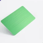High-end quality custom Anodized brushed metal business card blank
