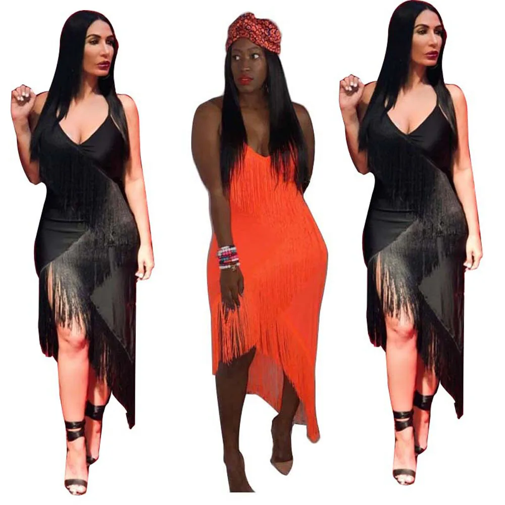deep v neck sleeveless bodycon sexy women tassel latin dance dress, As pictures showed
deep v neck sleeveless bodycon sexy women tassel latin dance dress, As pictures showed