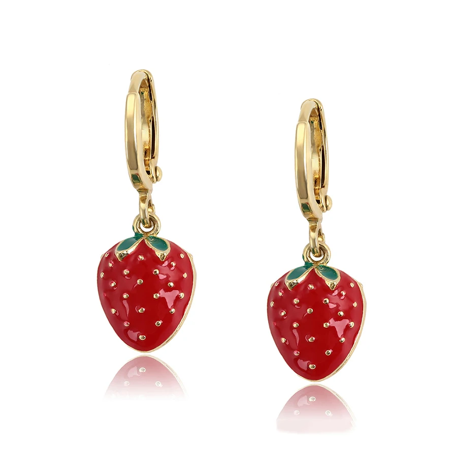 97691 Xuping fashion Strawberry gold plated lovely hoop earrings for girls, 14k gold color
97691 Xuping fashion Strawberry gold plated lovely hoop earrings for girls, 14k gold color