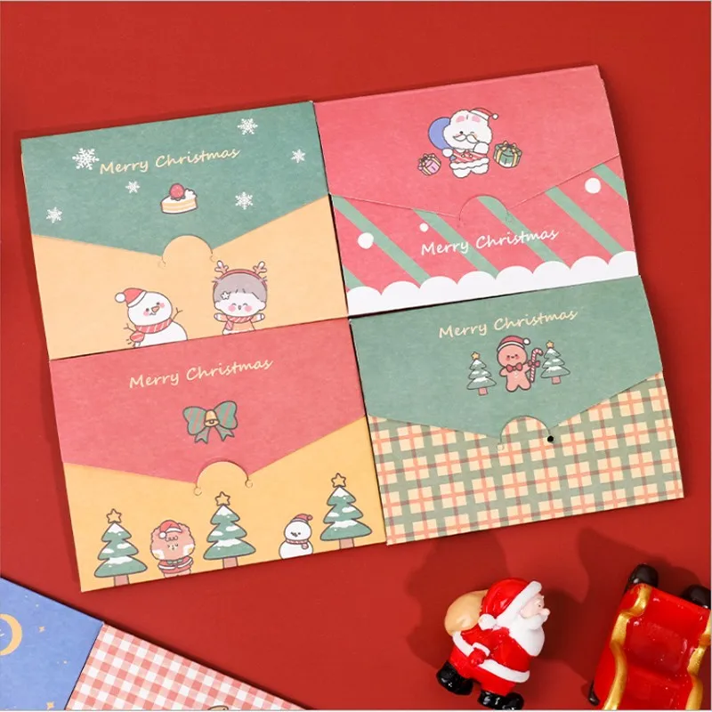 Kawaii Cartoon Christmas series greeting card envelope diy folding small card message card Holiday party
Kawaii Cartoon Christmas series greeting card envelope diy folding small card message card Holiday party