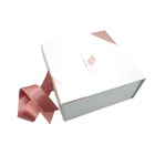 Custom Birthday Beauty Baby Cartoon Set Paper Folding Magnetic Packaging Gift Box With Ribbon