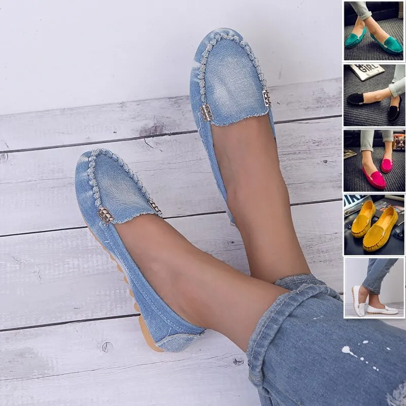 Dropshipping New Women's Casual Flat Shoes Spring and Autumn Flat Loafers Women's Shoes Fashion Non-slip Soft Round-toe Denim
Dropshipping New Women's Casual Flat Shoes Spring and Autumn Flat Loafers Women's Shoes Fashion Non-slip Soft Round-toe Denim