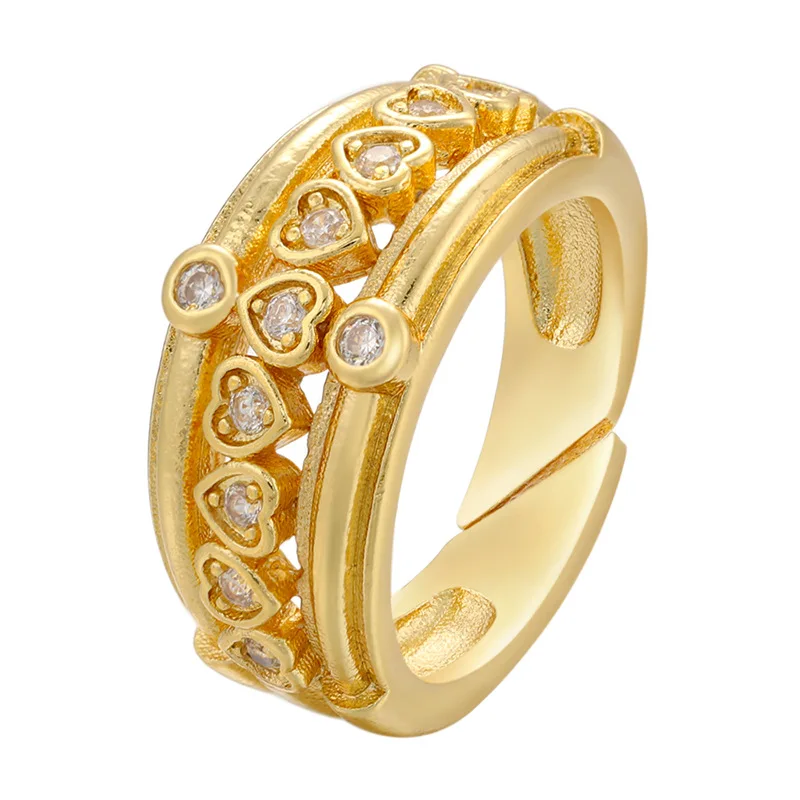 2021 Best Selling Luxury Bling CZ Cubic Zirconia Heart Open Ring Multilayer Rhinestone Crystal Heart Ring For Women
2021 Best Selling Luxury Bling CZ Cubic Zirconia Heart Open Ring Multilayer Rhinestone Crystal Heart Ring For Women