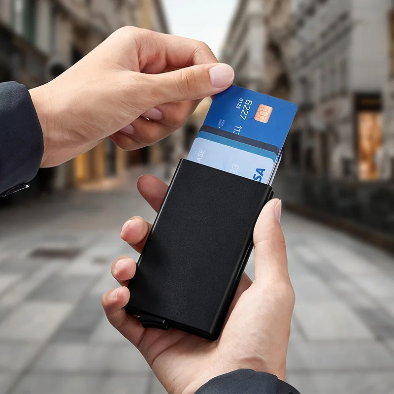 Boson Porte Carte Anti RFID Porte Monnaie Metal Double Layer Card Holder, Black(customized )
Boson Porte Carte Anti RFID Porte Monnaie Metal Double Layer Card Holder, Black(customized )