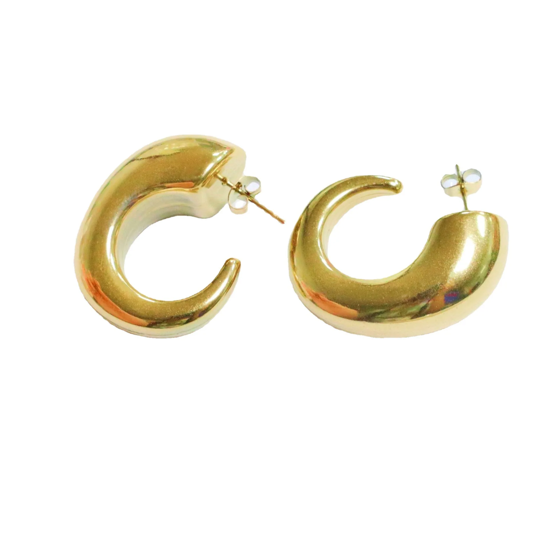 35mm Stainless Steel Chunky C Shape Hoop Earrings High Polish Thick Round Circle Stainless Steel Hoop Earrings
35mm Stainless Steel Chunky C Shape Hoop Earrings High Polish Thick Round Circle Stainless Steel Hoop Earrings