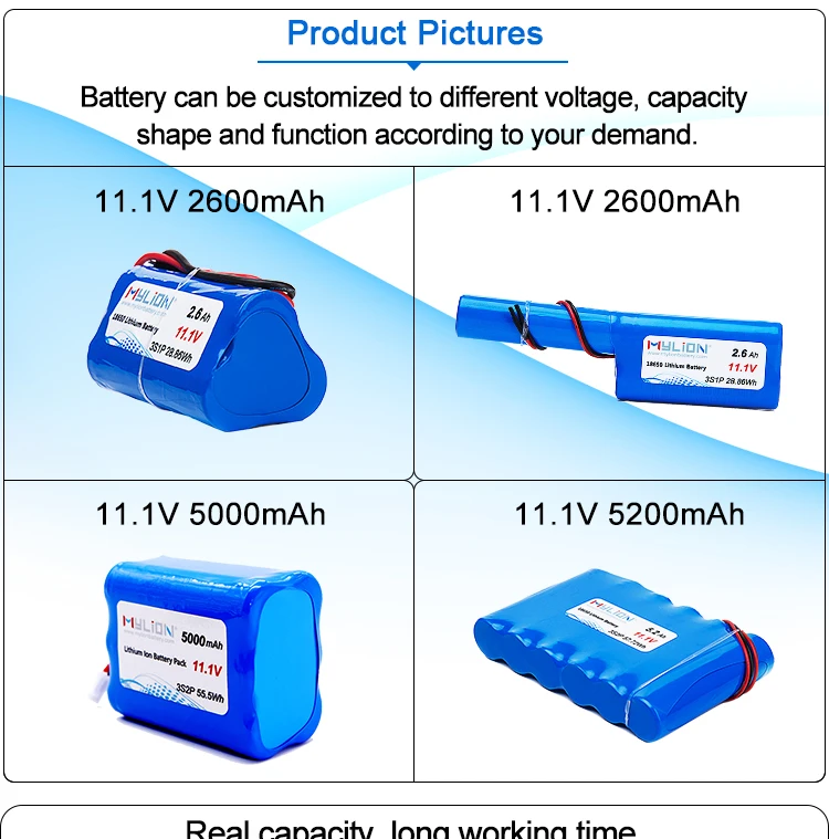 mylion 免费样品迷你充电 12 伏 2000mah 18650 锂离子电池组电池医疗