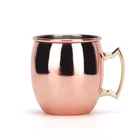 2019 new production Sublimation Copper Plated Stainless Steel coffee Mug Beer Drinking Mug with handle