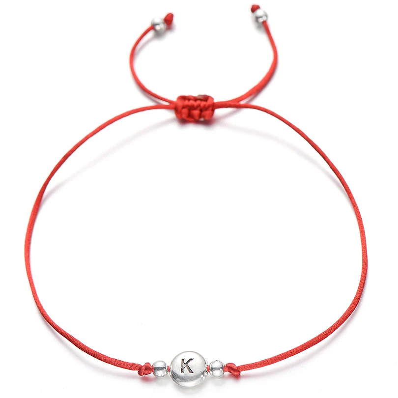 Handmade Red Thread String Rope 26 Letter Bracelet For Women Men Silver Color Initials Name Bracelets Paired Couple Jewelry
Handmade Red Thread String Rope 26 Letter Bracelet For Women Men Silver Color Initials Name Bracelets Paired Couple Jewelry