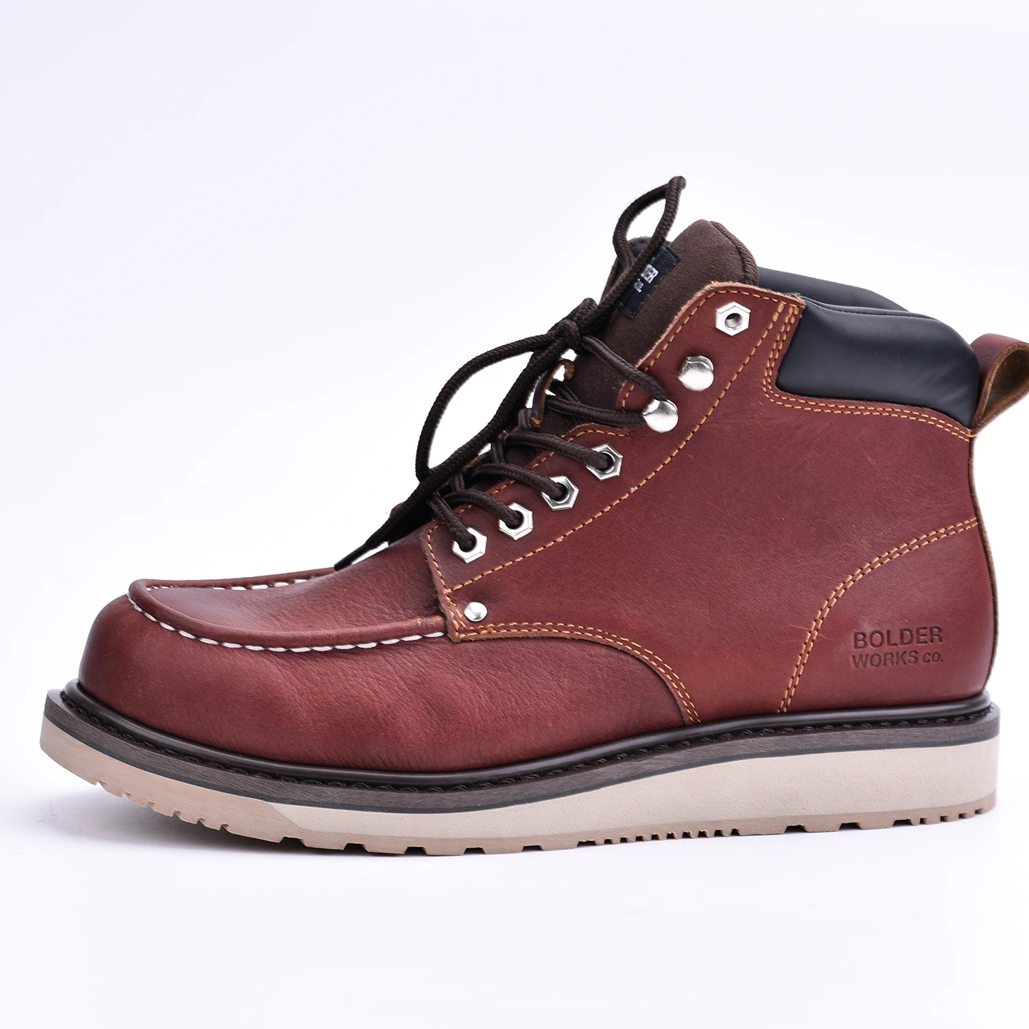 New design Dark brown full Grain Crazy Horse Leather work boots Safety shoes Safety boots, Customized
New design Dark brown full Grain Crazy Horse Leather work boots Safety shoes Safety boots, Customized