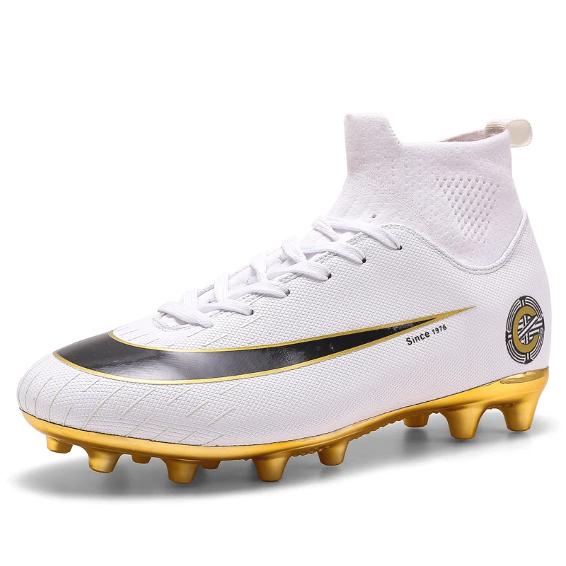 Zapatos De Futbol Wish/Aliexpress Spiked High Top Original Football Shoes Soccer Original Soccer Shoes Football, White gold,black,green,black white
Zapatos De Futbol Wish/Aliexpress Spiked High Top Original Football Shoes Soccer Original Soccer Shoes Football, White gold,black,green,black white