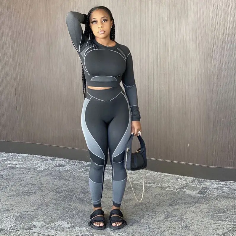 X02188C Printed Casual Stretchy Two Piece Sets Women Active Workout Fitness Tracksuits Pullover Top And High Waist Pants Outfit, Black
X02188C Printed Casual Stretchy Two Piece Sets Women Active Workout Fitness Tracksuits Pullover Top And High Waist Pants Outfit, Black