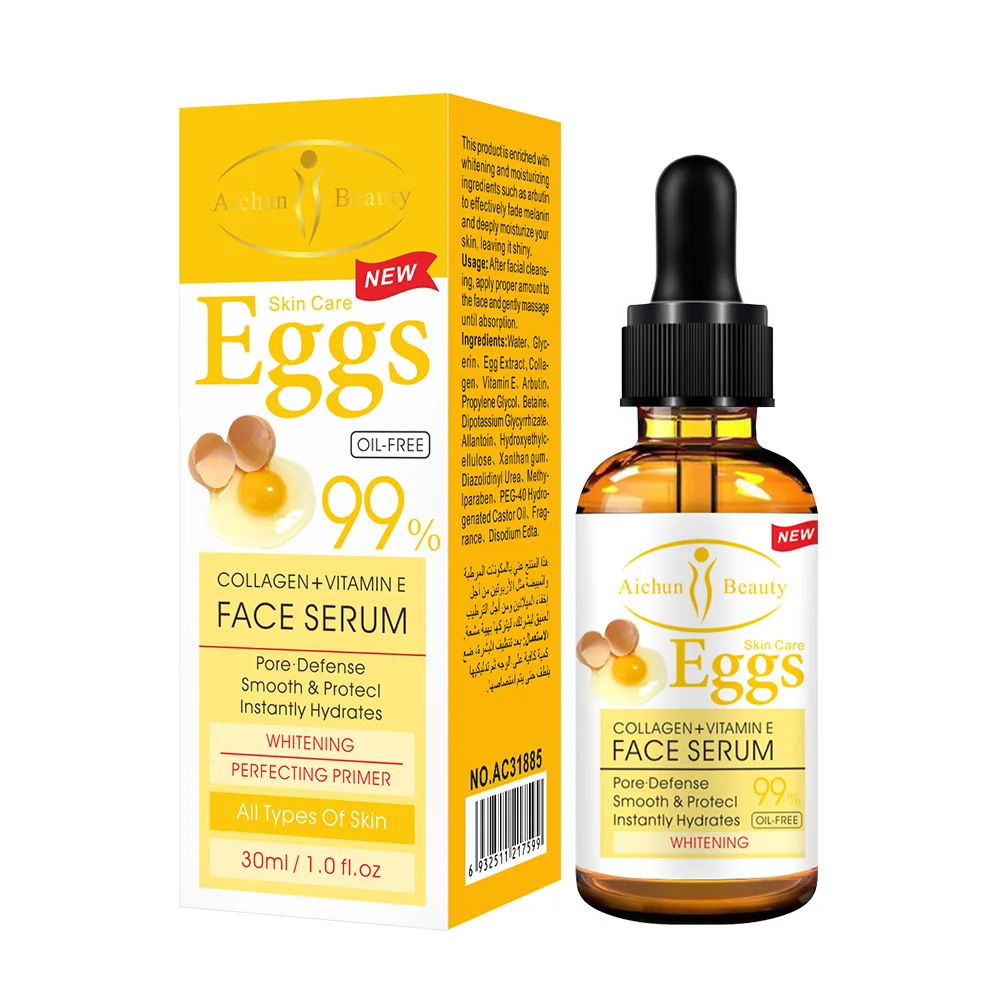 30ml Face Care Collagen Vitamin E Egg Extract Anti Wrinkle Smoothing Skin Whitening Serum
30ml Face Care Collagen Vitamin E Egg Extract Anti Wrinkle Smoothing Skin Whitening Serum