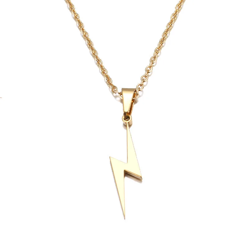 Paslanmaz Celik Kolye Lightning Simple Stainless Steel Pendant Necklace Collana Gold Plated Lightning Design Pendant Necklace, Gold,steel color
Paslanmaz Celik Kolye Lightning Simple Stainless Steel Pendant Necklace Collana Gold Plated Lightning Design Pendant Necklace, Gold,steel color