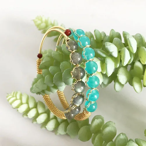 Mother's Gift 18K Copper Gold Plated Wire Crystal Beads Charm Bangle Bracelet Jewelry
Mother's Gift 18K Copper Gold Plated Wire Crystal Beads Charm Bangle Bracelet Jewelry