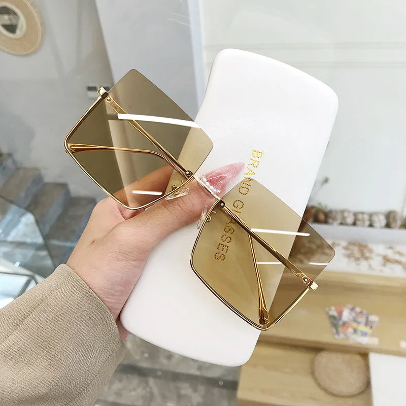 Ins Wholesale Women Men Retro Brand Designer Metal Frame Oversized Sun glasses Vintage square Sunglasses, As picture shown
Ins Wholesale Women Men Retro Brand Designer Metal Frame Oversized Sun glasses Vintage square Sunglasses, As picture shown