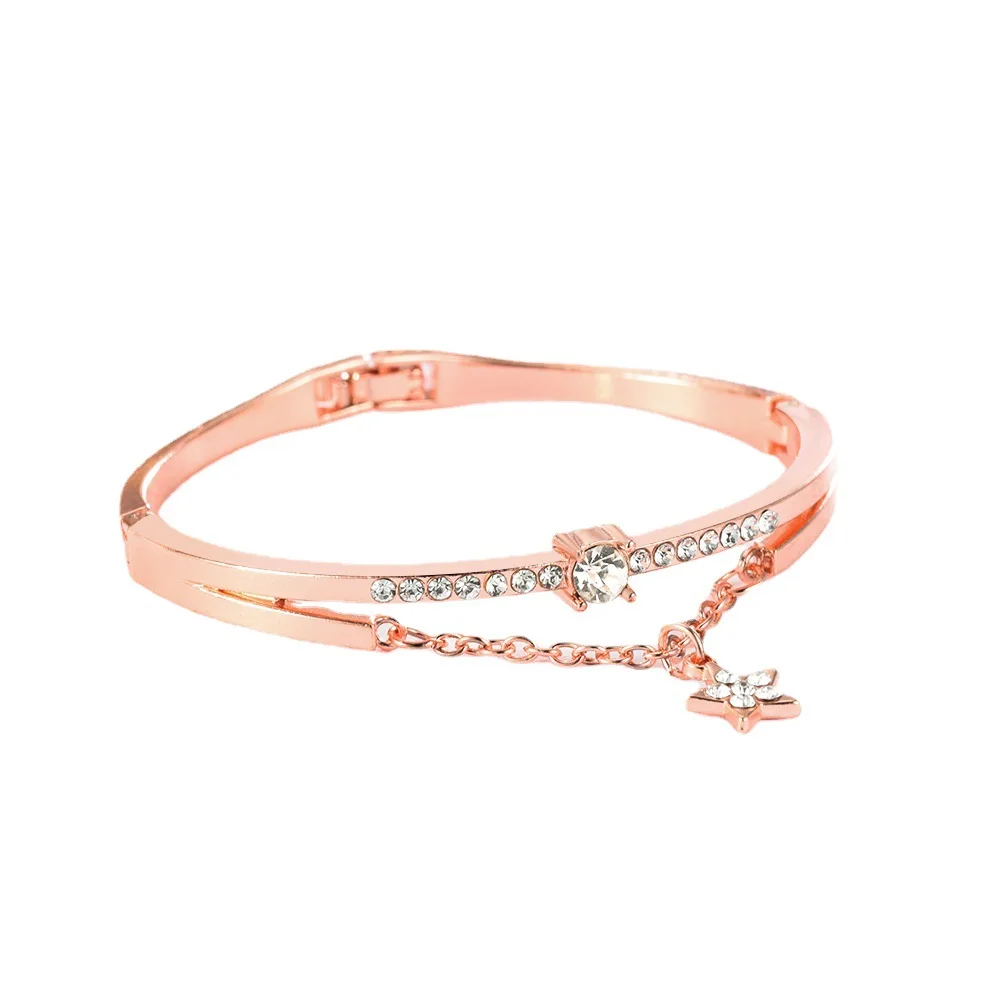 MIO New Arrival Alloy Bracelet Fashionable Wrist Decoration With Star Luxury Rhinestones Gift For Friends Couples
MIO New Arrival Alloy Bracelet Fashionable Wrist Decoration With Star Luxury Rhinestones Gift For Friends Couples