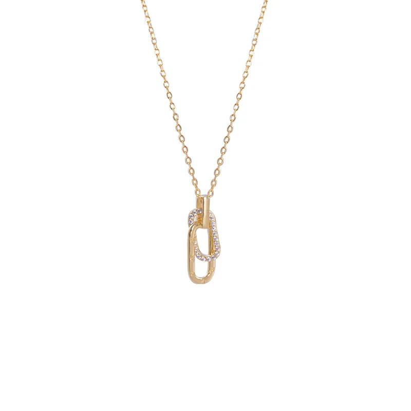 fashion jewelry 925 sterling silver necklace geometric square loop double circle diamond gold plated necklaces
fashion jewelry 925 sterling silver necklace geometric square loop double circle diamond gold plated necklaces