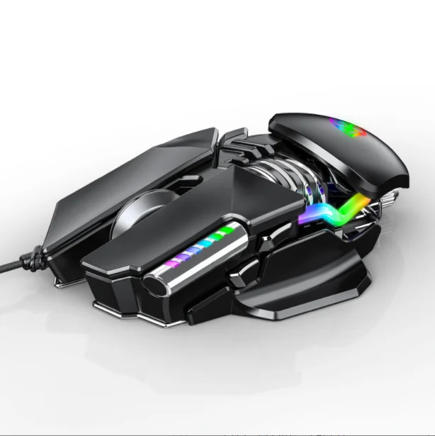 Wired PC Notebook Professional game mouse macro definition water cooled game mouse wholesaler, Black
Wired PC Notebook Professional game mouse macro definition water cooled game mouse wholesaler, Black